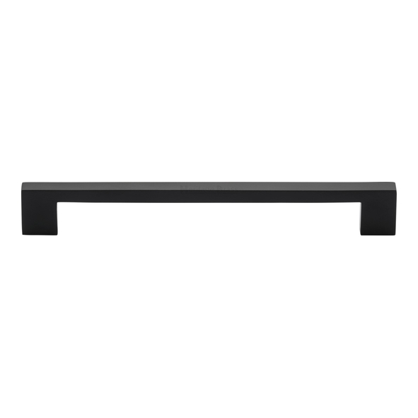 C0337 192-BKMT • 192 x 212 x 30mm • Matt Black • Heritage Brass Metro Cabinet Pull Handle